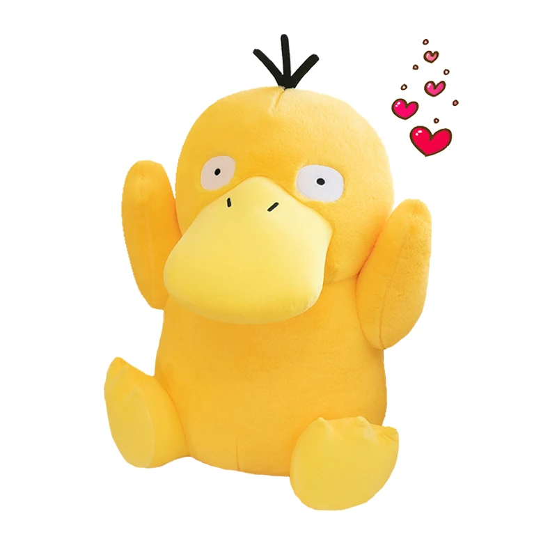 25-60cm Kawaii Pokemon Psyduck Plush Toy Stuffed Anime Cartoon&Cute Yellow Duck Doll Throw Pillow Gifts for Girl Room Decoration