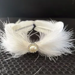 Swan head piece swan lake head dress swan tiara for adult and children White Feather Swan Headwear Ballet