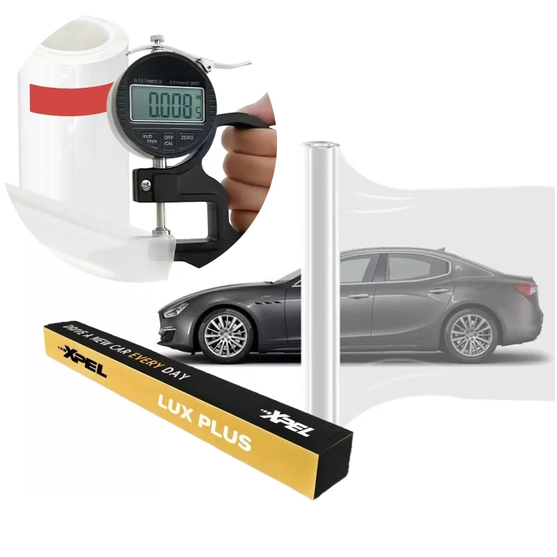 طبقة حماية طلاء السيارة 8.5mil الأصلي XPEL PPF 1.52x15M * ROLL TPU شفافة لامعة غير اصفرار ضمان 10 سنوات #1