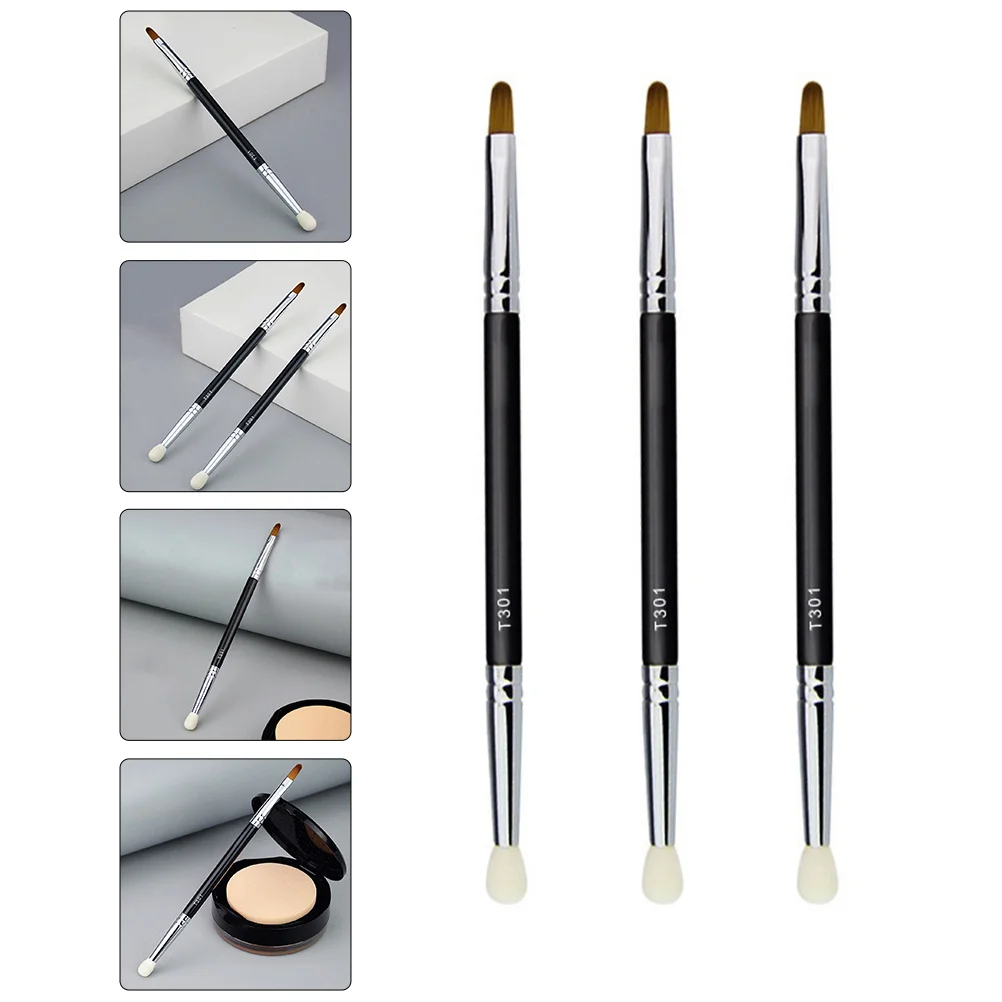 3Pcs Doppel-Kopf Concealer Pinsel Kreative Make-Up-Tools Tragbare Verbergen Gesicht Dunkle Kreis Verbergen Schwamm Pinsel Professionelle