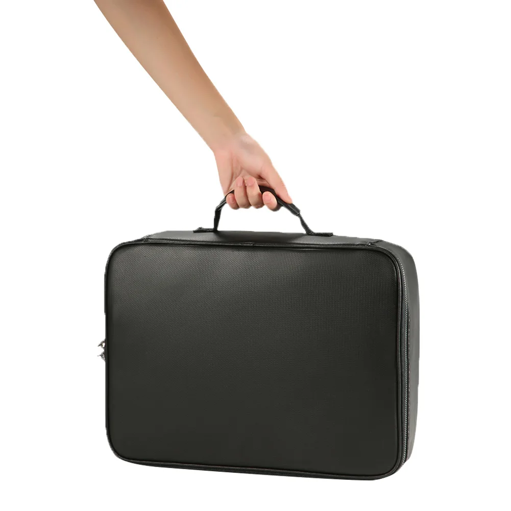 

Fireproof Document Organizer with Lock Safe Storage Box Waterproof File Box for Important Documents Files and More