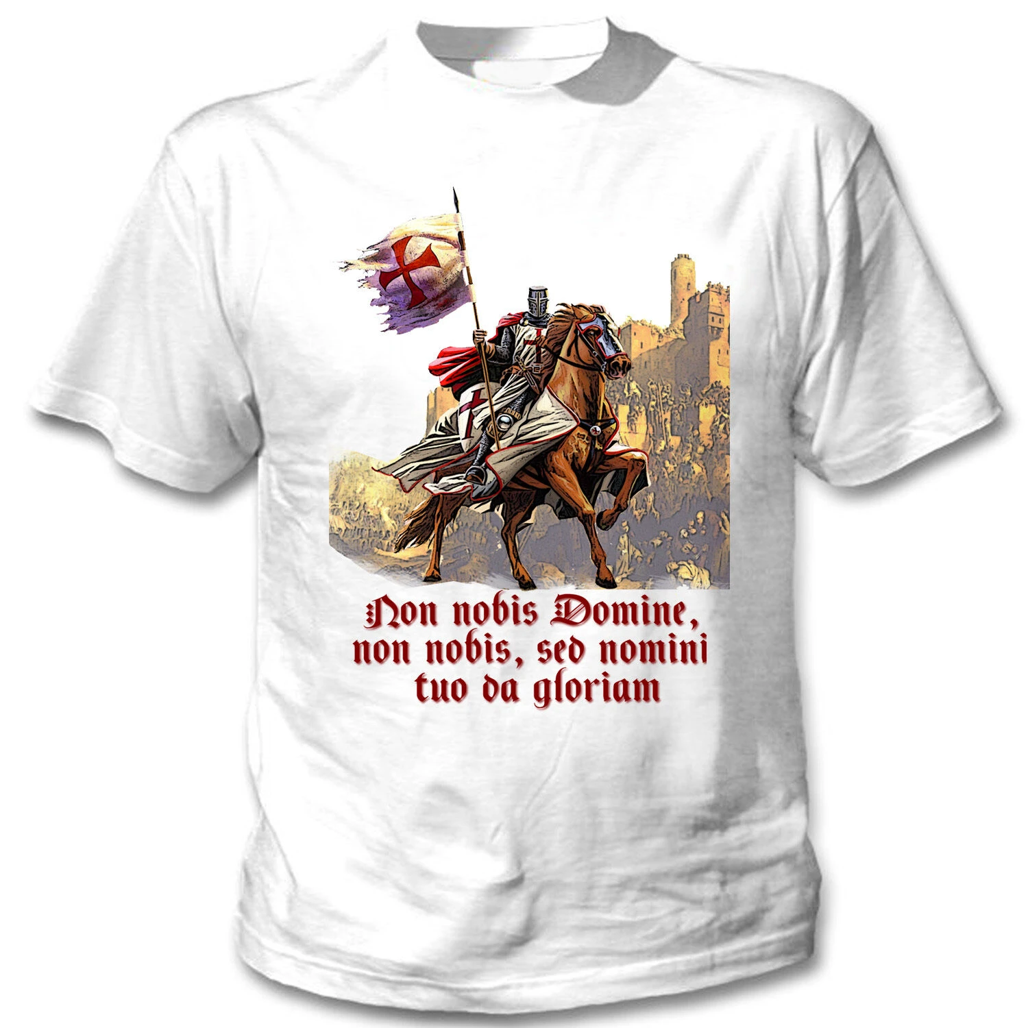 Novel Knight Templar Crusader T Shirt. Short Sleeve 100% Cotton Casual T-shirts Loose Top Size S-3XL