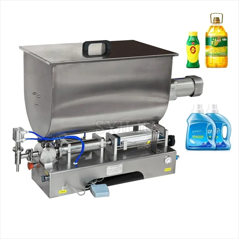 

PBOBP Automatic Dual-use Filling Machine Flexible Impeller Pump Filler For Sauce Jam Juice Milk Bottles Jars