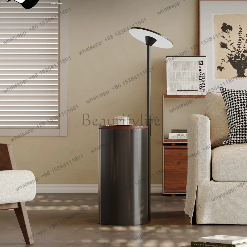 Wabi Sand wind living room side few floor-to-ceiling luminous integrated minimalist Internet celebrity small round few
