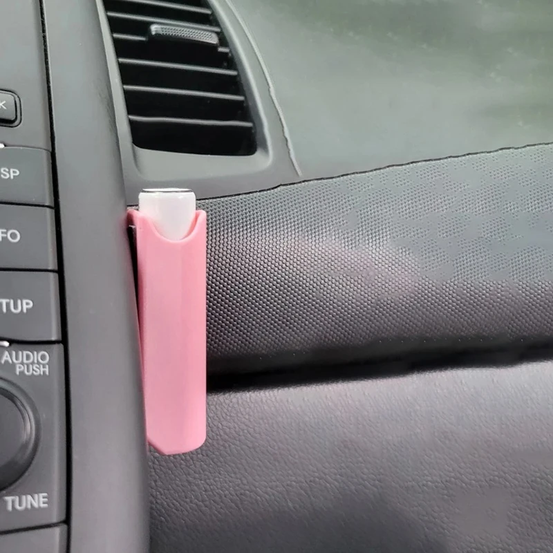 Sleek Chic Lip Balm Holder For Women Durable High-Quality Plastic Construction Compact Design, Easy Access Perfect For Vehicle