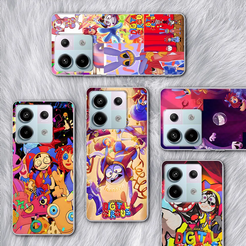 The Amazing Digital Circus Jax Case for Xiaomi Redmi Note 13 9 12 11 Pro Plus 11S 10 12S 11T 11E 10S 8 9S Soft TPU Phone Cover