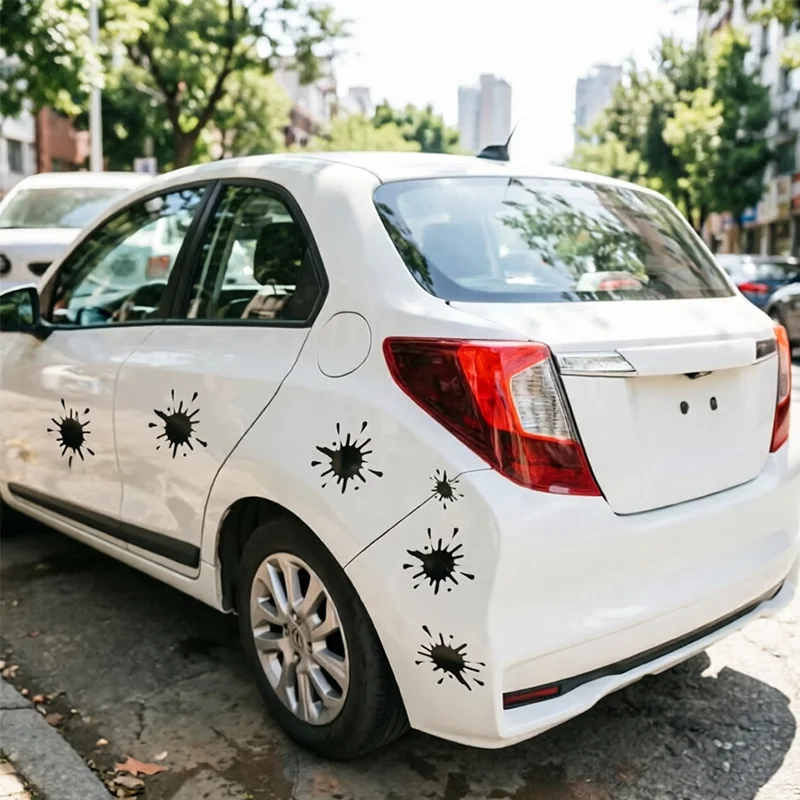 

Светоотражающие наклейки для автомобиля: креативные, забавные, в стиле граффити, для мотоциклов, отпечатки чернил, следы грязи, индивидуальный дизайн