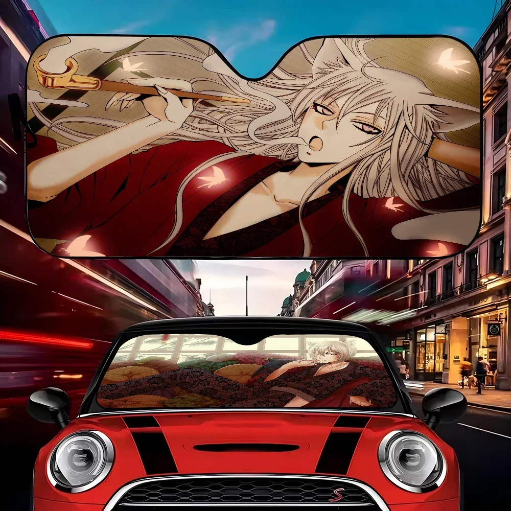 Kamisama Hajimemashita سيارة الشمس الظل الزجاج الأمامي طوي لطيف مضحك ظلة بواسطة فنسنت لسيارة شاحنة SUV كتل