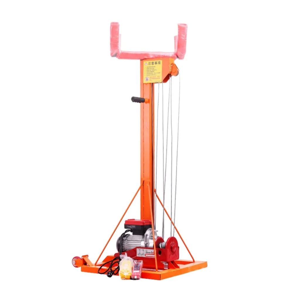

Rolling gate electric elevator pipeline lifting 220v small mobile hoist