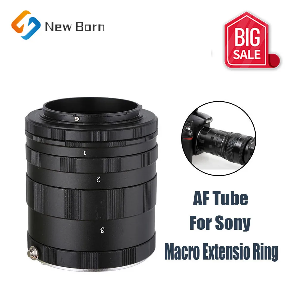 5in1 Macro Extension Tube Adapter Ring For Sony Alpha Minolta MA AF A900 A99 A65 A77 A700 A37 A35 A33 A55 A57 A58 A580 A330 DSLR