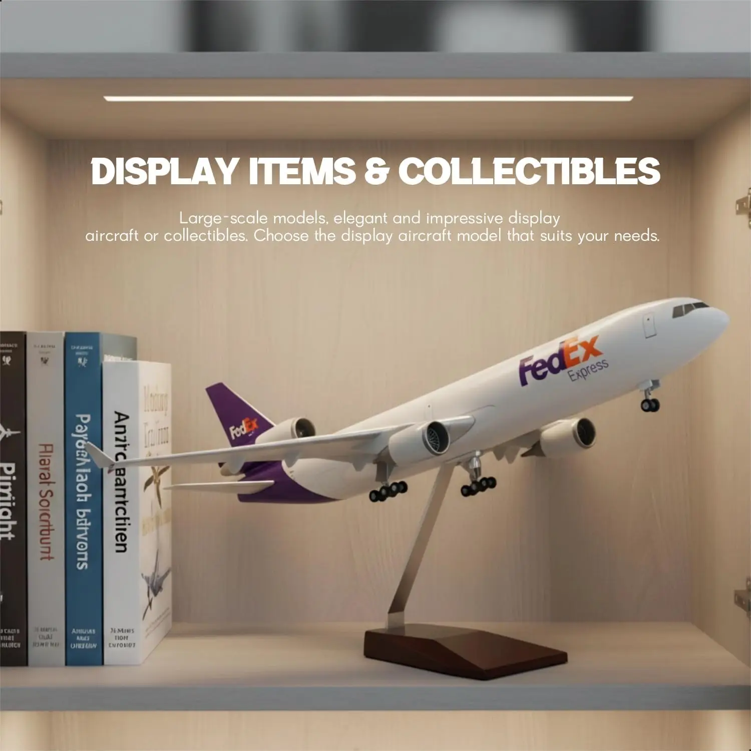 

FedEx Cargo Airways MD-11 Plane Toy Model Resin Plastic model Replica Static Collection Aircraft With Wheels Souvenir Plane Toy