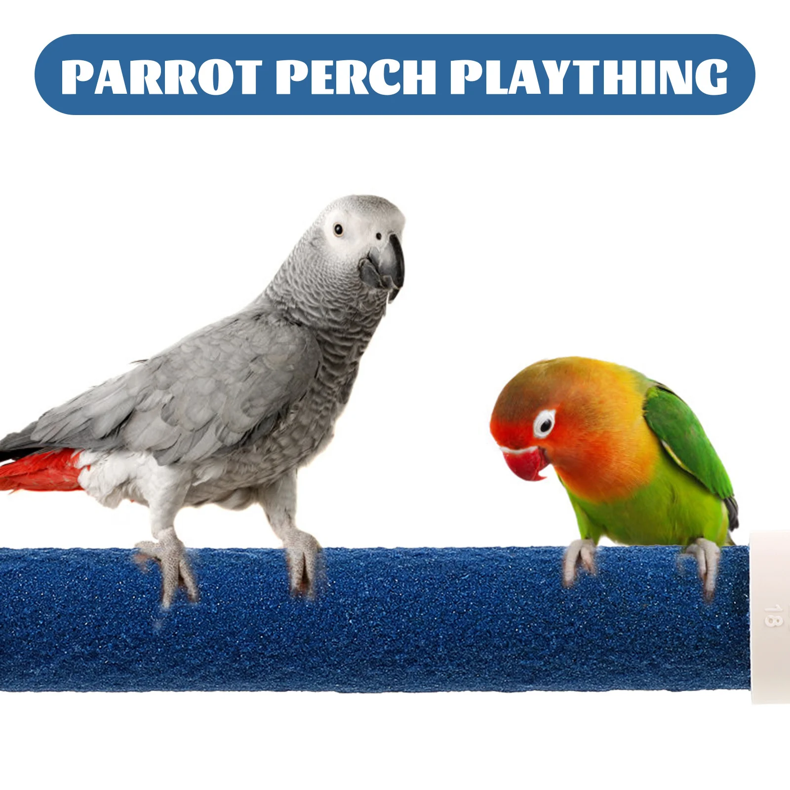 

1Set U Shape Parrot Perch Stand Premium PVC Bird Cage Platform Rough Surface for Claw Grinding Natural Beak Trimming Sturdy