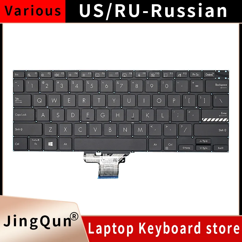 US Russian Replacement Laptop keyboard For ASUS Vivobook Pro14 X3400PA M3400QA K6400Z M6400R M3401Q K3401 K3400P X3401 Backlight