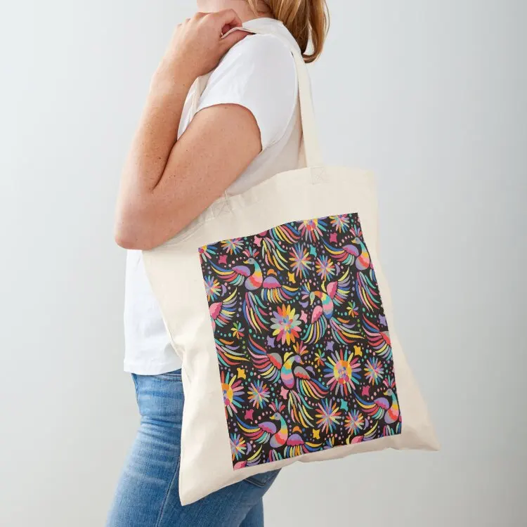 

Mexican embroidery seamless pattern Tote Bag Reusable bags shopping bag foldable reusable bag Canvas