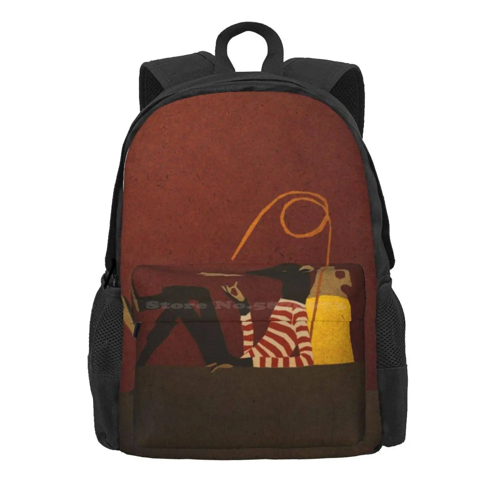 Rat Hot Sale Schoolbag Backpack Fashion Bags Rat William Dafoe Wes Anderson Fantastic Mr Fox Collage Beans Cider