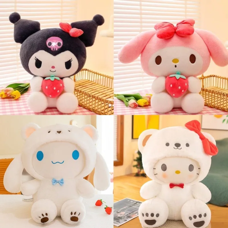 

Новая милая плюшевая игрушка Sanrio 25 см: собачка Куроми в костюме, мягкая игрушка-кукла, плюшевая игрушка-животное, кукла-фигурка, подарок на день рождения