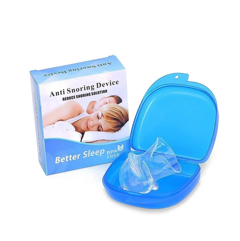 New Tongue Anti Snoring Device Medical Silicone Anti Snore Device Apnea Aid Snore Stop Tongue Retainer Anti Snoring