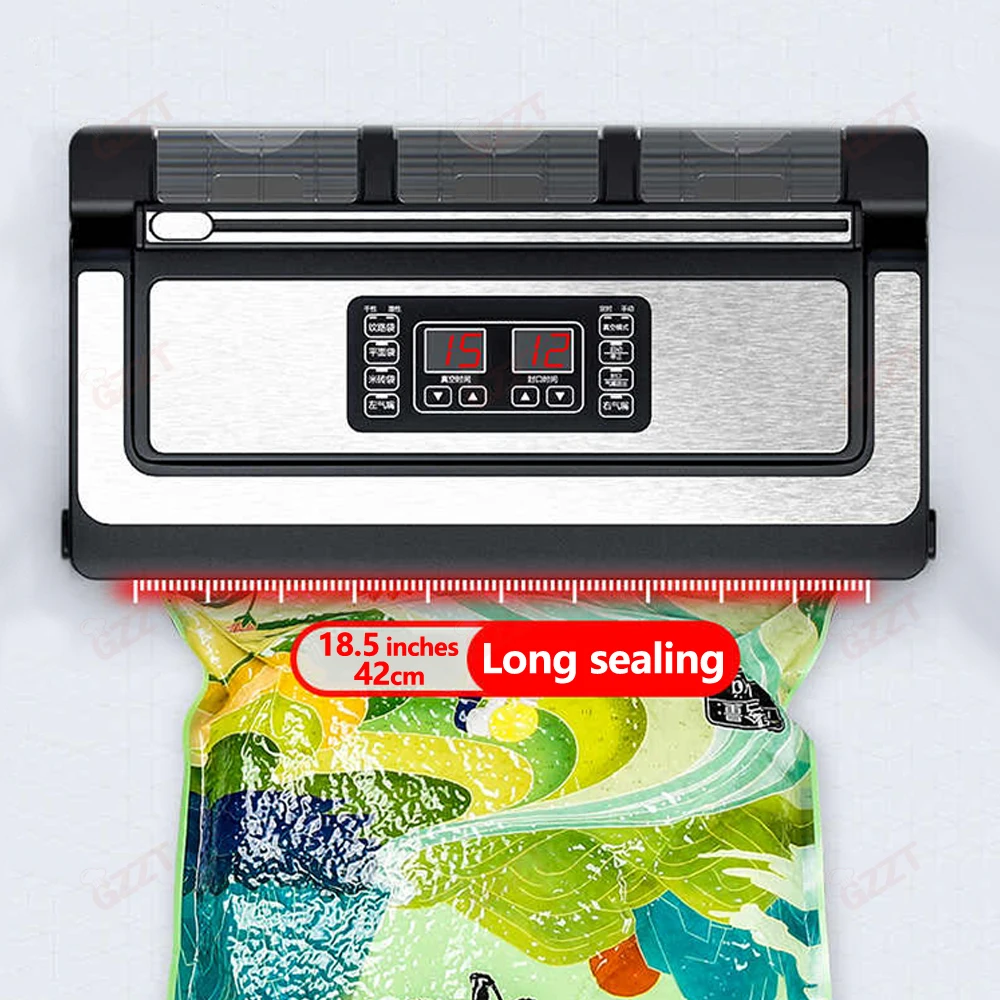 Wholesale Vacuum Sealer Machine Packaging 420mm*8mm Sealing Length 25kg Rice Vacuum Packing Machine Flour Vacuum Packing Machine