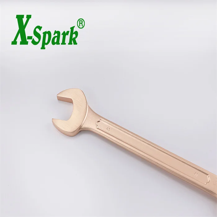 Al-Br ATEX Tools Industrial Grade Non-Sparking Combination Wrench Metric Measurement System 2000lb-ft Max Torque OEM