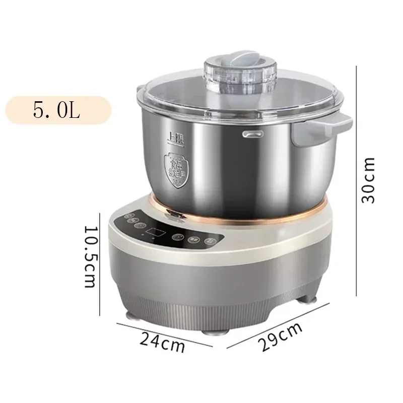 5L 7L Electric Dough Mixer Kneading Machine Automatic Flour Fermenting Stainless Steel for Food Mixer