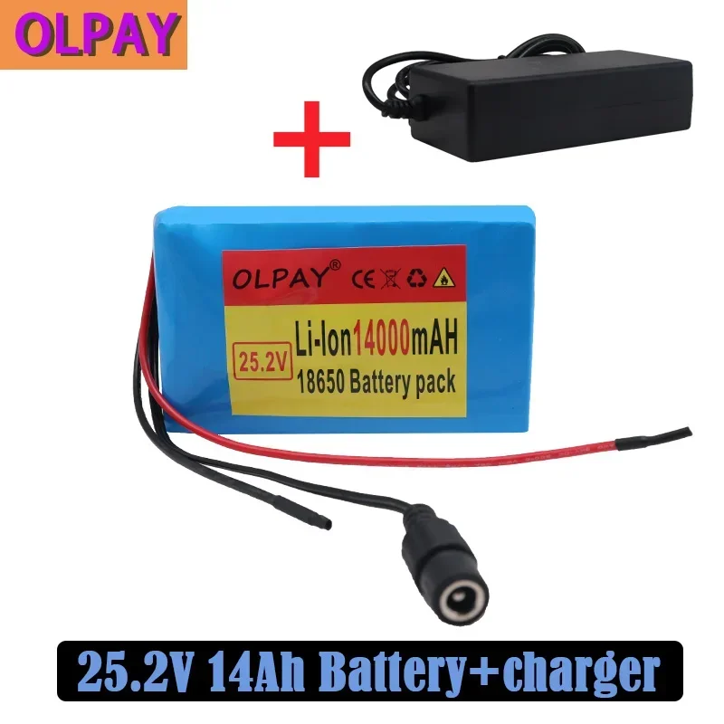 

6s2p 25.2V 14000mah 18650 agli ioni di litio battery pack 25.2v 14000mah elettrico della bicicletta batteria con BMS + charger