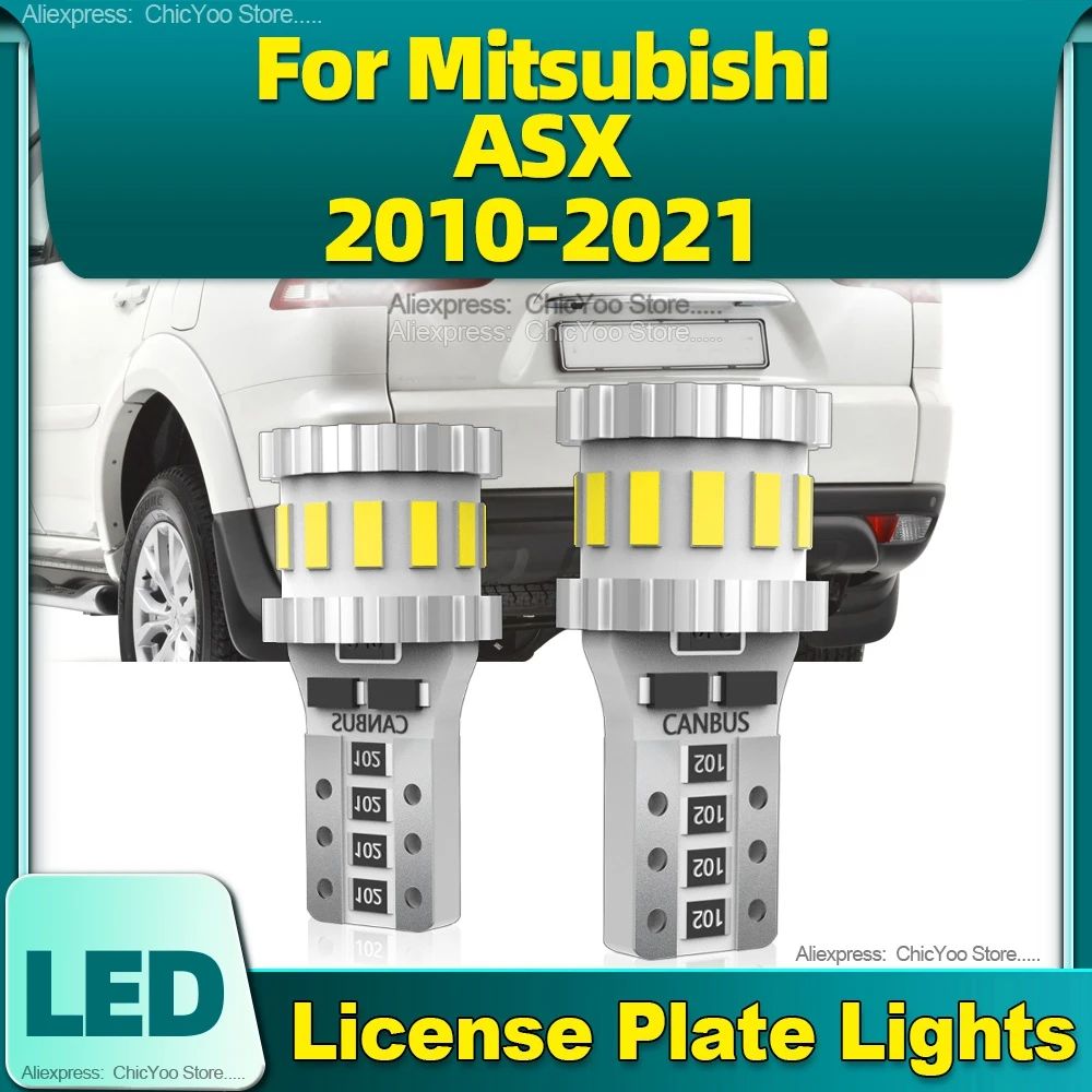 

T10 W5W LED Canbus 12V 1000LM Bright Car License Plate Lamp For Mitsubishi ASX 2010 2011 2012 2013 2014 2015 2016 2017 2018-2021