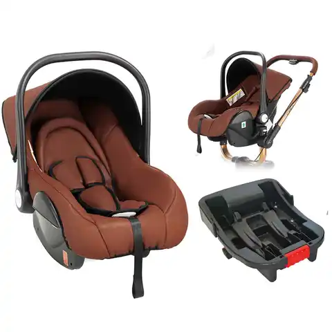 Baby Seats Baby Car Seat with Safe ISOFIX Base Easy - to - install  ISOFIX connector base Portable Newborn Infant Kid Stable Mom