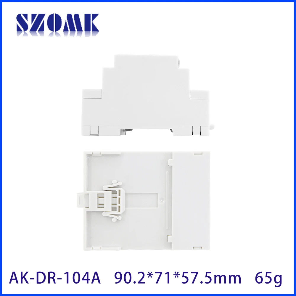 71x90.2x57.5mm 12 Points Works Din-Rail Enclosures PC Plastic Din Rail Mounted Fiber Optic Terminal Box