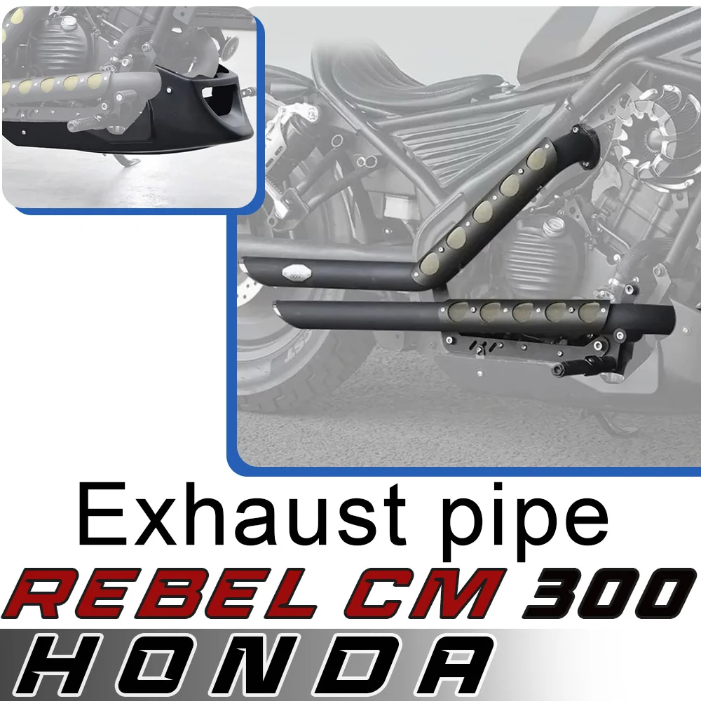 

For HONDA Rebel CM300 modified VH exhaust pipe full section rebel cm 300 engine lower air deflector footrest forward footrest
