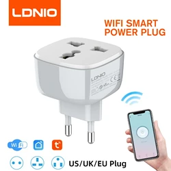 Ldnioチュウヤスマートソケットとスイッチ無線lanスマートプラグサポートタイミングモードスマートライフappリモコンユニバーサル旅行アダプタ