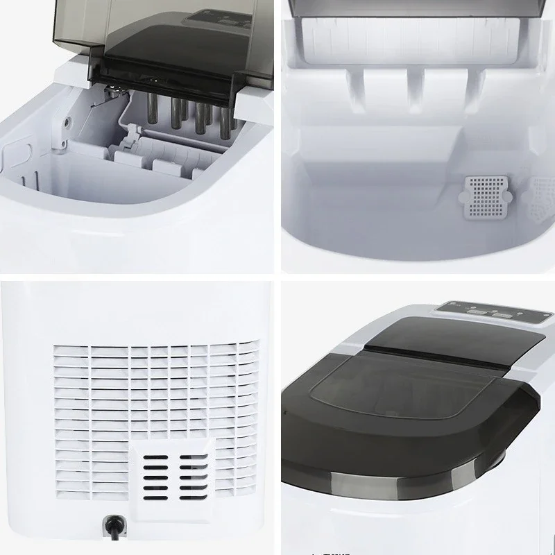 Ice Machine Household White Portable Small Mini Round Bullet Ice
