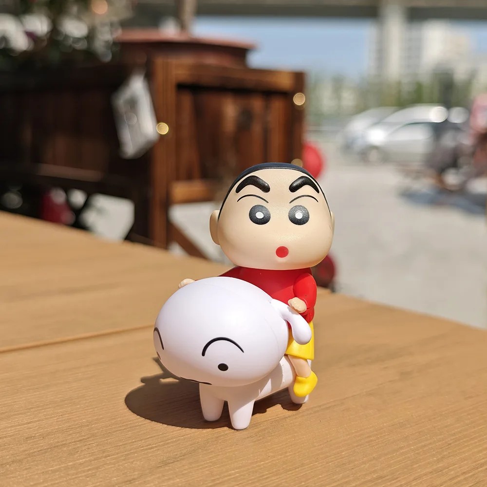 New Crayon Shin-Chan Anime Figure Crayon Shin-Chan Ride Nohara Shiro Action Figure Model Toy Kawaii Decoration Collect Gifts