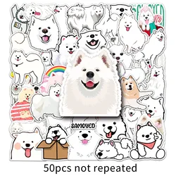 10/30/50PCS Cartoon Samoyed Cute Dog Sticker Animal iPad Luggage  Car Water Cup Guitar DIY Wall Sticker Toy Decoration Wholesale