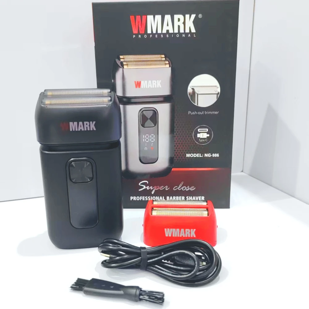 

НОВЫЙ WMARK NG-986 Парикмахерская бритва Shaper Электробритва для бороды USB Электробритва для бритья с масляной головкой Белый
