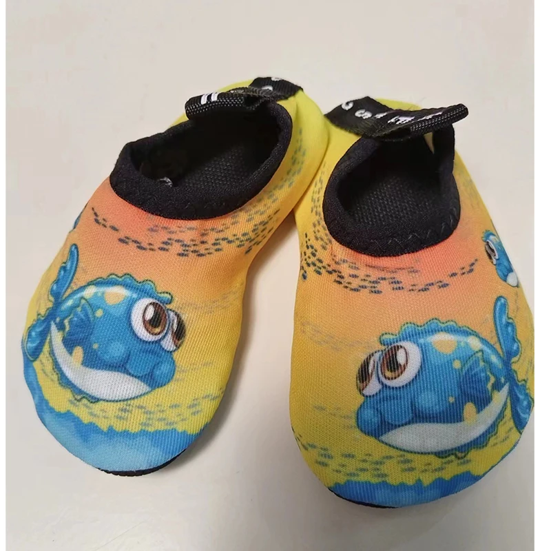 16-37# Kids Beach Barefoot Quick-Dry Aqua Shoes Soft Diving Socks Yoga Socks Wading Bathroom Shoes Cartoon Baby Walking Shoes