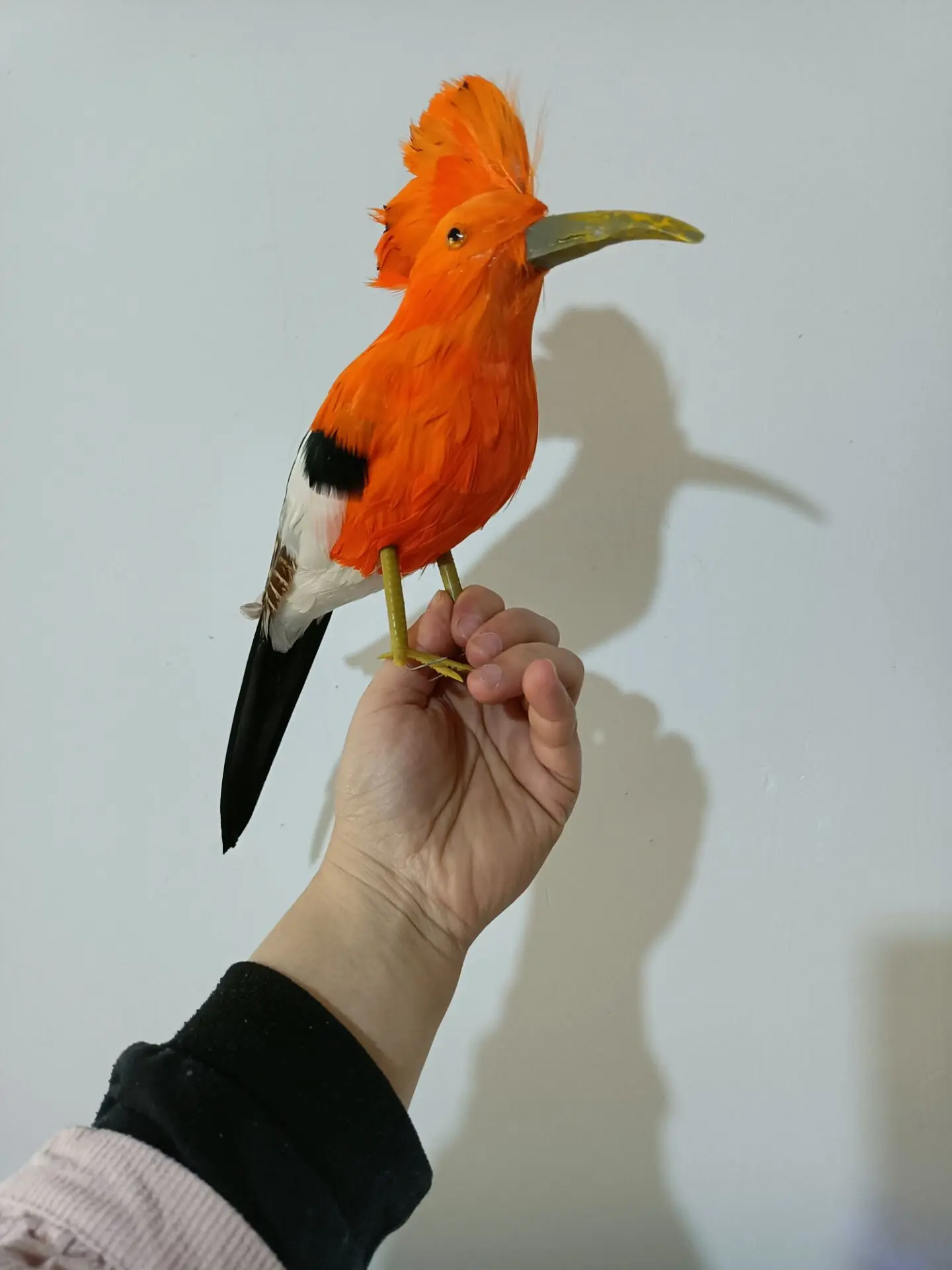 new simulation foam and feathers orange hoopoe bird model garden decoration about 32cm a2780