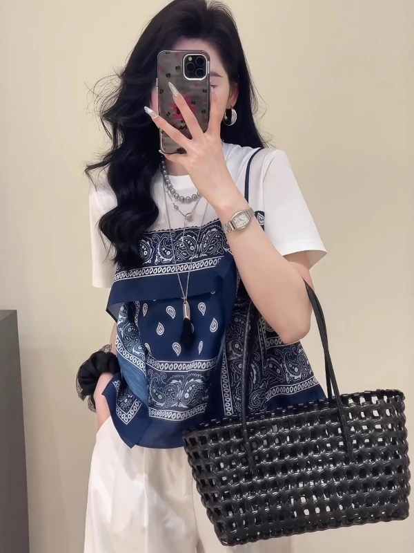 

Faionable ort Sve Fake Женская футболка из двух частей размера плюс Красивый уникальный дизайн Летний повседневный удобный топ