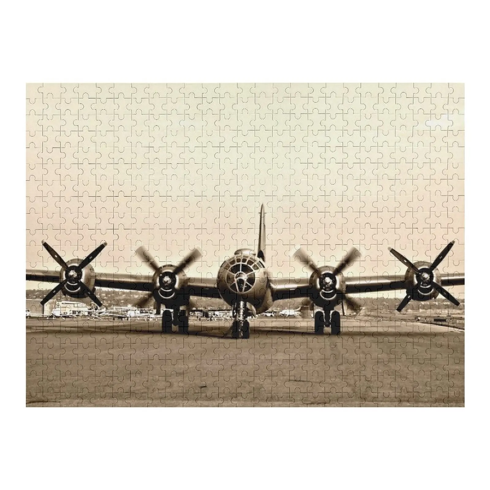 

B-29 Bomber Plane - Classic / Vintage WW2 Aircraft Photography Jigsaw Puzzle Children For Children Puzzle