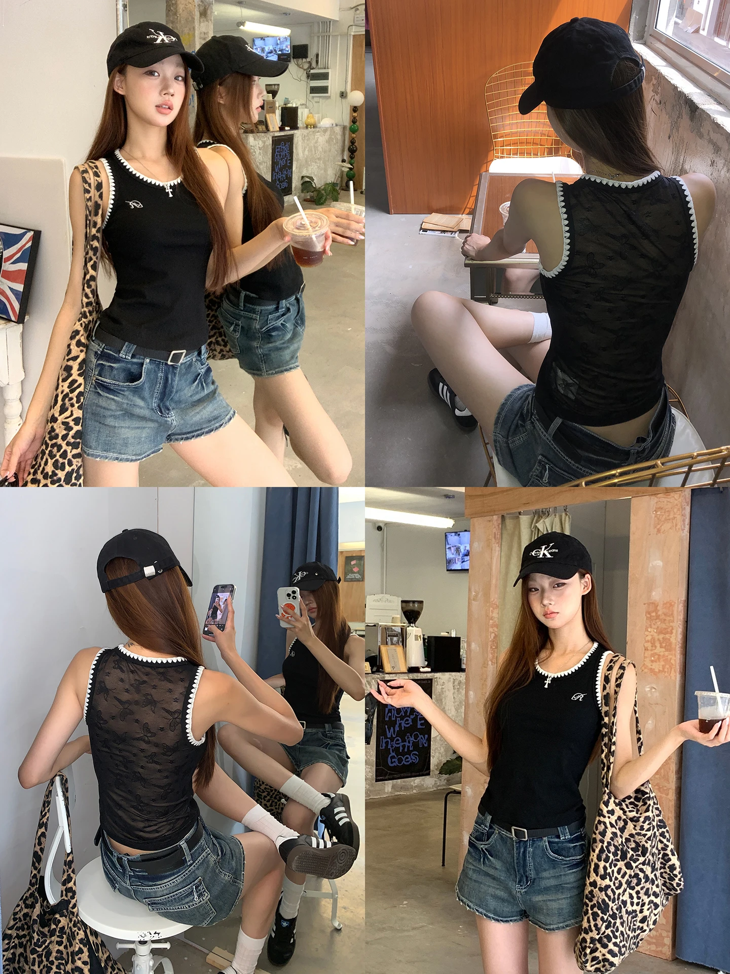 

Красный жилет на бретельках для магазина знаменитостей, женская летняя уличная одежда, новинка 2025 года, супер красивый Bla, высококачественный жилет с пикантной девушкой...