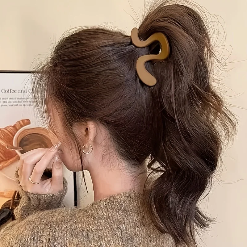 3PCSMatte High-End-Haarklammer für hohe Pferdeschwänze, neues High-End-Haarschmuckstück für den Hinterkopf für Damen – Detail 2