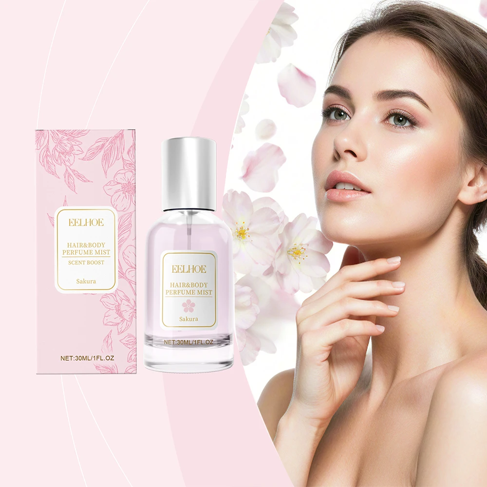 Cherry Blossom Body Hair Sakura Perfume Spray Pink Light Fresh Dating Atmosphere Natural Niche Perfume Spray