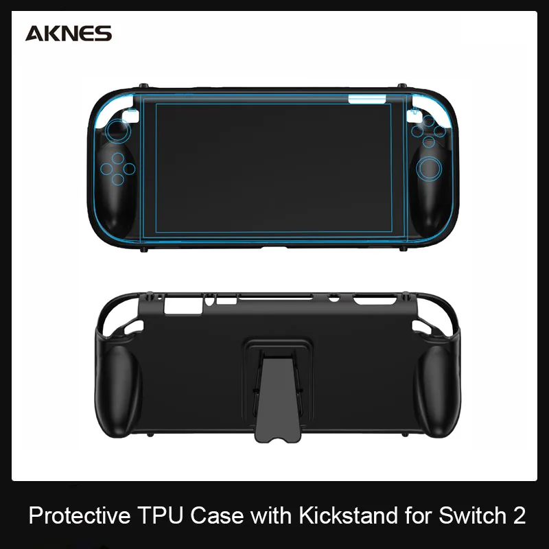 

Protective TPU Case with Kickstand for Nintendo Switch 2 Game Console Grip Cover Replacement Shell for NSW 2 Accessories