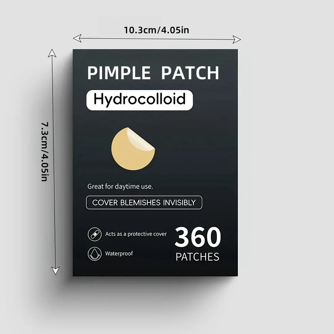 360 قطعة من رقع حب الشباب المستديرة بلون البشرة |   غرواني مائي وغطاء لطيف