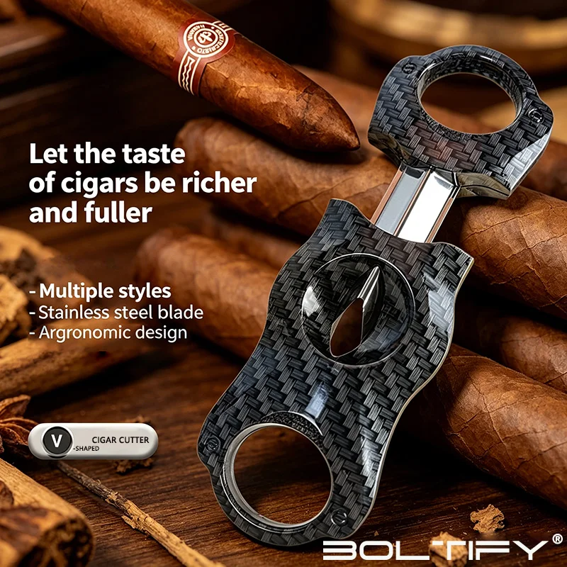 

Boltify V-Shaped Sharp Cigar Cutter Creative Design Cigar Knife Cigarette Accessories Business Gifts Smoking Accessories)
