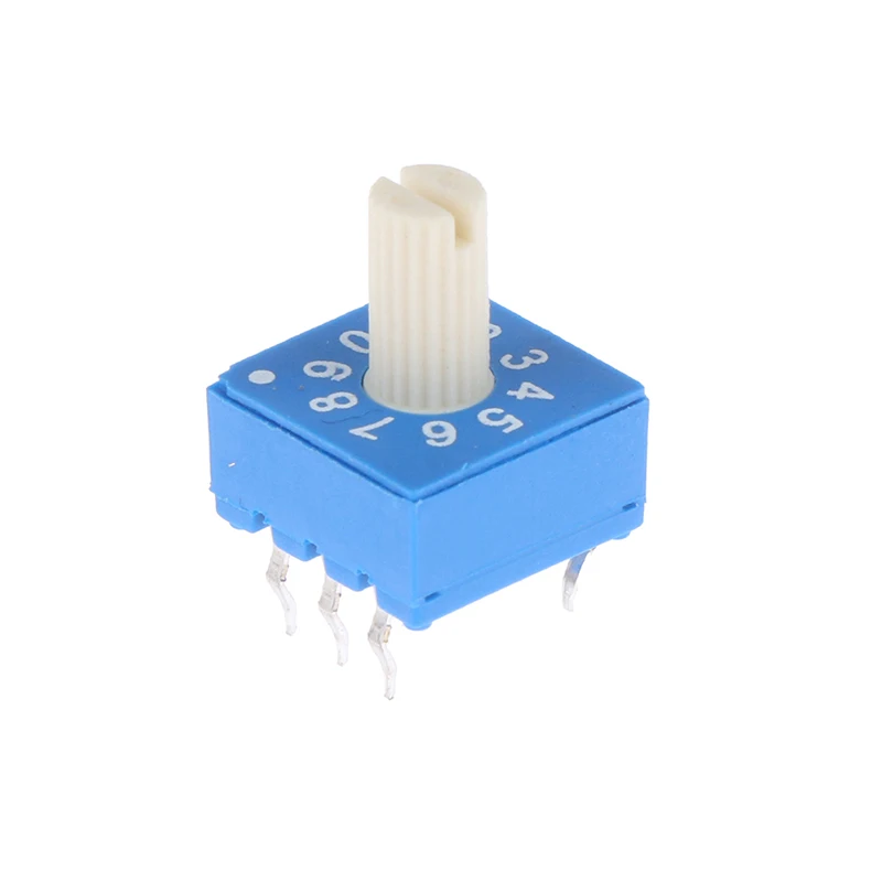 1Pc Code switch ERD110RS 10 bit 0-9 3:3 Rotary Encoder With Handle Code Switch Digital Potentiometer Switches