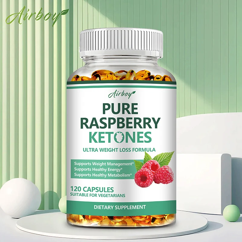 

Pure Raspberry Ketones Capsules - Supports Energy Production, Controls Appetite, Promotes Metabolism, and Antioxidant Properties