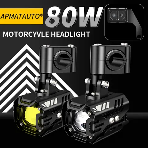 오토바이 LED 헤드라이트 칩, 혼다 CB 400 F R, CBR650R, CB650R, CB125R, CBR900RR, CBR1000XX 용 엔진 드라이빙 스포트라이트
