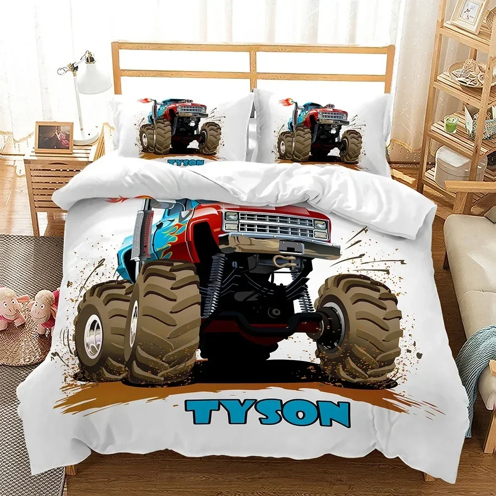 Vehicles Racing Cars Motorcycle Duvet Cover Bedding Set Comforter linen Single Double TwinQueen For Boys Teens Men Gift