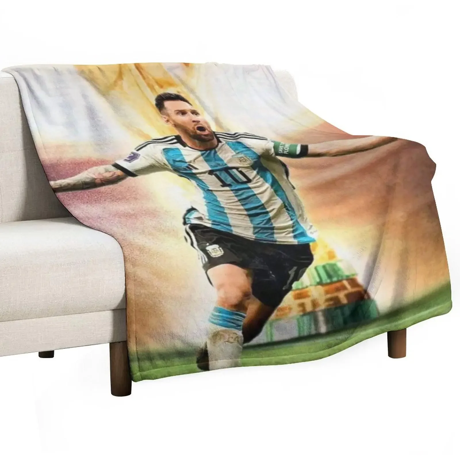 

Messi Throw Blanket Travel Luxury St For Sofa Thin Blankets