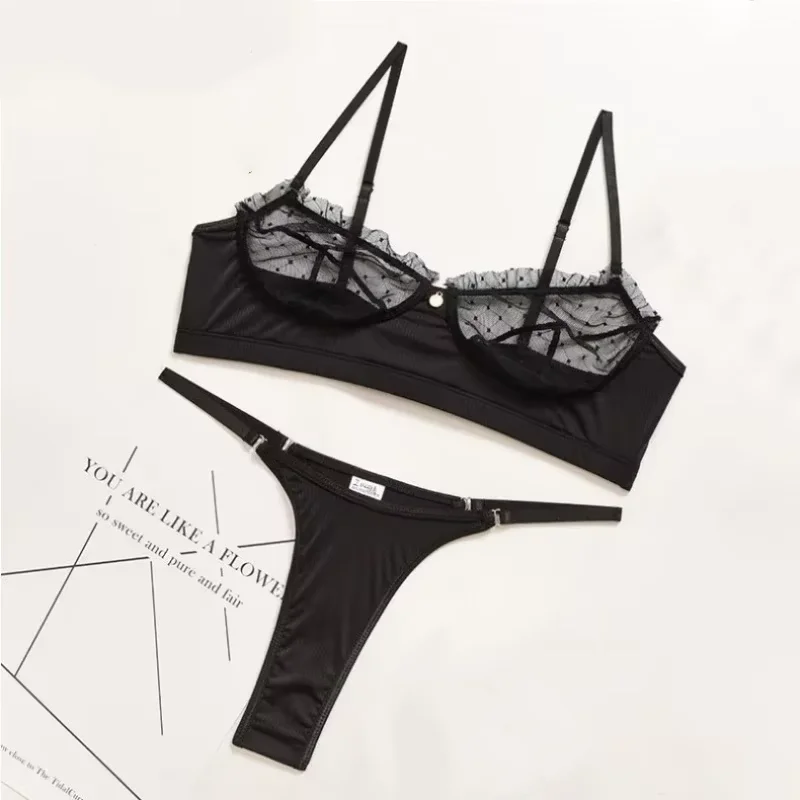 

Милое женское белье, женский прозрачный кружевной сексуальный бюстгальтер, прозрачное нижнее белье и комплекты трусиков, бюстгальтер пуш-ап, будуарное сексуальное нижнее белье, наряды
